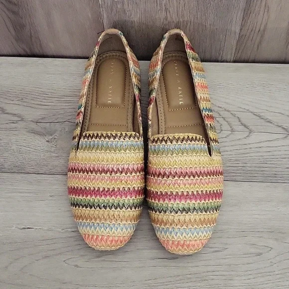Kelly & Katie Womens 6M Peyton Multicolored Slip On Loafer Comfort Casual NEW - Picture 3 of 12